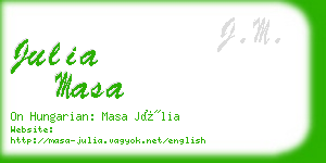 julia masa business card